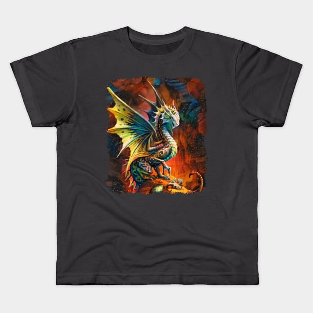 Dragon Born Kids T-Shirt by LairofGods